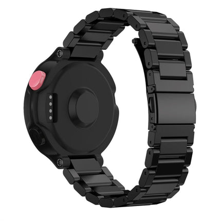 Correa de acero de tres tiras para reloj inteligente universal para Garmin Forerunner 220/230/235/630/620/735