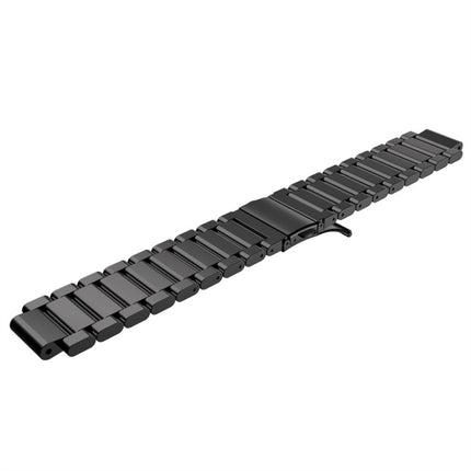 Correa de acero de tres tiras para reloj inteligente universal para Garmin Forerunner 220/230/235/630/620/735
