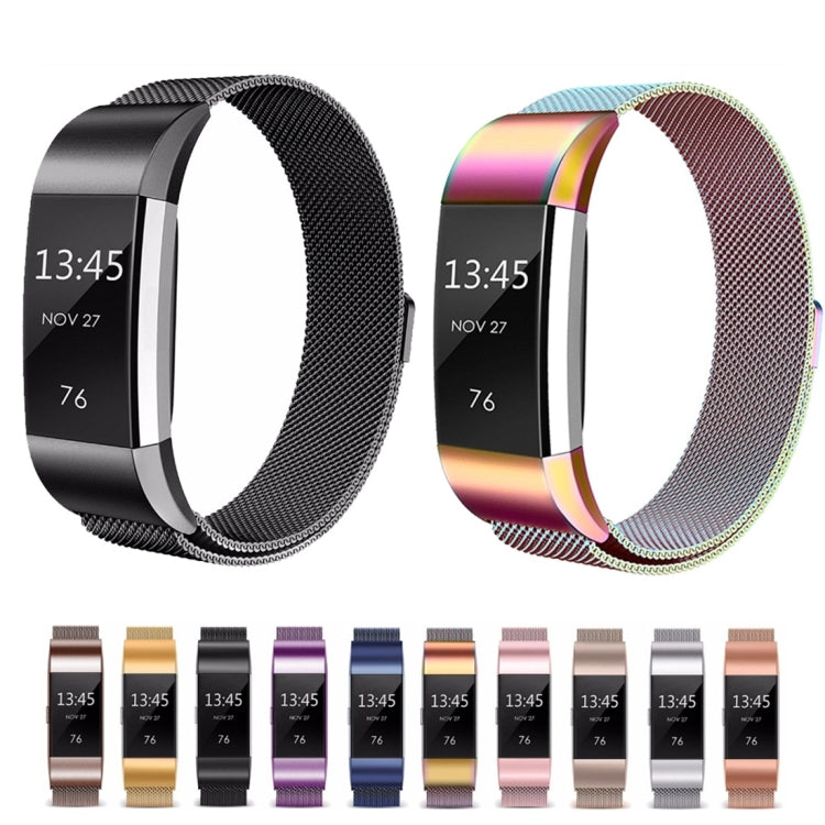 Smart Watch Edelstahl-Uhrenarmband für FITBIT Charge 2, Größe: S, Größe: S