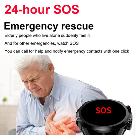 ET310 1.39 inch IPS Screen IP67 Waterproof Silicone Band Smart Watch, Support Body Temperature Monitoring / ECG