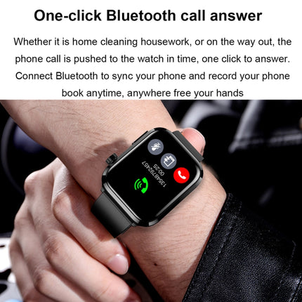 ET210 1.91 inch IPS Screen IP67 Waterproof Silicone Band Smart Watch, Support Body Temperature Monitoring / ECG