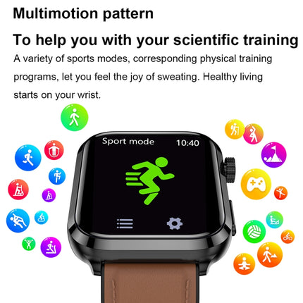 ET210 1.91 inch IPS Screen IP67 Waterproof Silicone Band Smart Watch, Support Body Temperature Monitoring / ECG