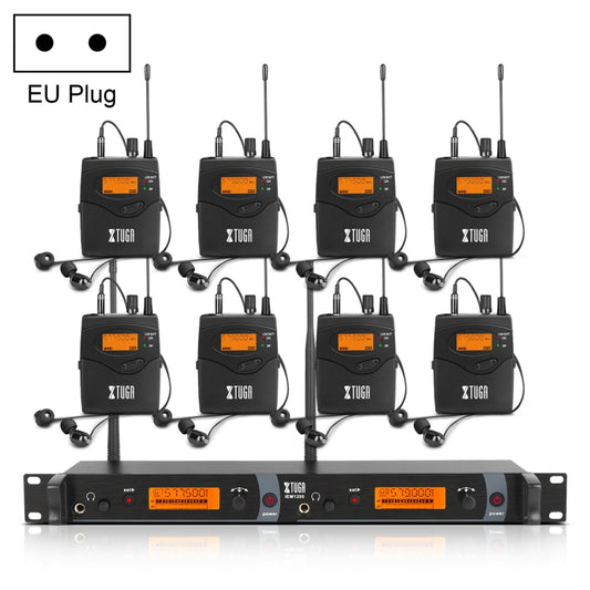 Transmisor inalámbrico XTUGA IEM1200 de 8 unidades, sistema de monitorización intraauricular para cantantes de escenario, transmisor de 8 unidades