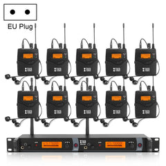 XTUGA IEM1200 Drahtlose Sender 10 Bodypack Bühne Sänger In-Ear-Monitor System, Sender 10 Bodypack