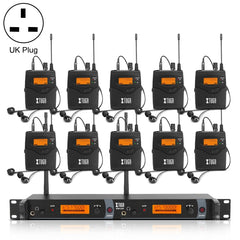 XTUGA IEM1200 Drahtlose Sender 10 Bodypack Bühne Sänger In-Ear-Monitor System, Sender 10 Bodypack