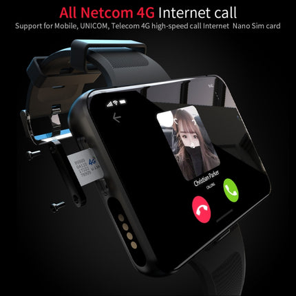 LOKMAT APPLLP Max 4G Call Smart Watch, 2,88 Zoll MTK6761 Quad Core, 4 GB + 64 GB, Android 9.0, GPS, Herzfrequenz