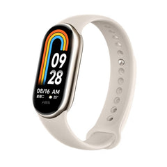 Original Xiaomi Mi Band 8 1.62 inch AMOLED Screen 5ATM Waterproof Smart Watch, Support Blood Oxygen / Heart Rate Monitor, Mi Band 8 Black, Mi Band 8 Light Gold