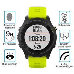 2 piezas ENKAY Hat-Prince para reloj inteligente Garmin Forerunner 935, 0,2 mm, dureza de superficie 9H, película de pantalla de vidrio templado a prueba de explosiones 2.15D