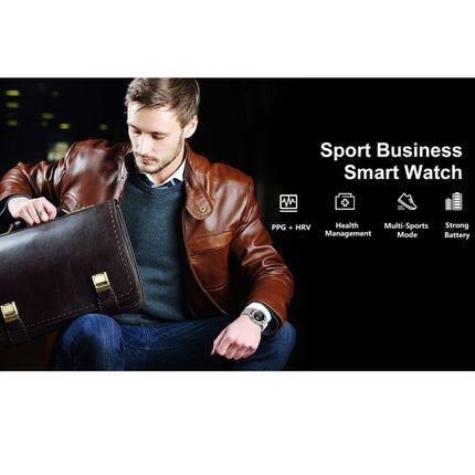 Reloj inteligente DT28 con correa de silicona resistente al agua IP68 de 1,54 pulgadas y Bluetooth 4.2, compatible con recordatorio de llamadas entrantes, control de la presión arterial y pago por reloj