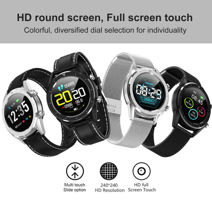 Reloj inteligente DT28 con correa de silicona resistente al agua IP68 de 1,54 pulgadas y Bluetooth 4.2, compatible con recordatorio de llamadas entrantes, control de la presión arterial y pago por reloj