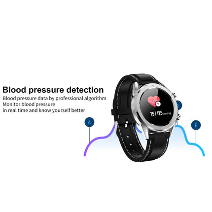 Reloj inteligente DT28 con correa de silicona resistente al agua IP68 de 1,54 pulgadas y Bluetooth 4.2, compatible con recordatorio de llamadas entrantes, control de la presión arterial y pago por reloj