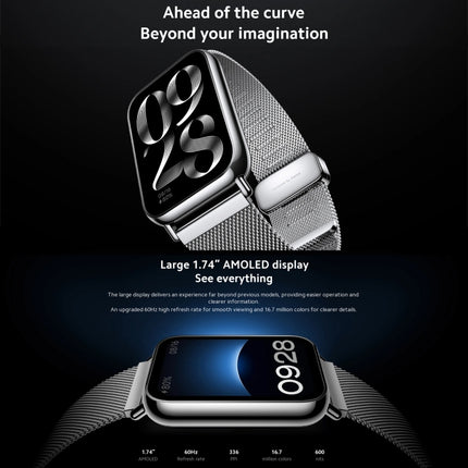 Reloj inteligente Xiaomi Mi Band 8 Pro original con pantalla a todo color AMOLED de 1,74 pulgadas, resistente al agua hasta 5 ATM, compatible con GPS, NFC y frecuencia cardíaca