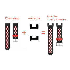 For Amazfit T-Rex / T-Rex Pro / Ares 1 Pair 22mm Metal Watch Band Connector