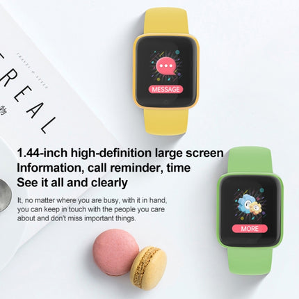 Y68M 1,44 Zoll Smart Watch, unterstützt die Überwachung von Herzfrequenz, Blutdruck und Blutsauerstoff
