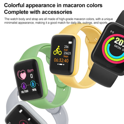 Y68M 1,44 Zoll Smart Watch, unterstützt die Überwachung von Herzfrequenz, Blutdruck und Blutsauerstoff