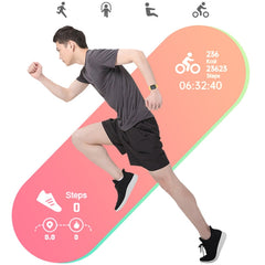 Y68M 1.44 inch Smart Watch, Support Heart Rate Blood Pressure Blood Oxygen Monitoring