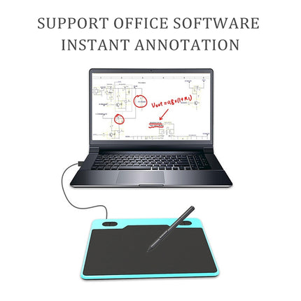 10Moons T503 Drawing Tablet Can Be Connected to mobile Phone Tablet with 8192 Passive Pen