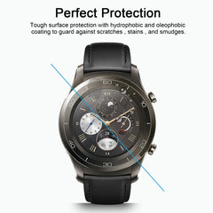 2 PCS ENKAY Hat-Prince for Huawei Watch 2 Smart Watch 0.2mm 9H Surface Hardness 2.15D Explosion-proof Tempered Glass Screen Film