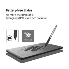 HUION Inspiroy Series H640P 5080LPI Professional Art USB Graphics Drawing Tablet for Windows / Mac OS, with Battery-free Pen