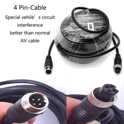 A1510 7 inch HD Car 12 IR Night Vision Rear View Backup Dual Camera Rearview Monitor, with 15m Cable, A1510