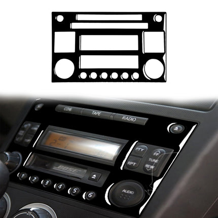For Nissan 350Z 2003-2009 Car CD Radio Playback Panel Decorative Stickers, Left and Right Drive Universal, Car CD Radio Playback Panel