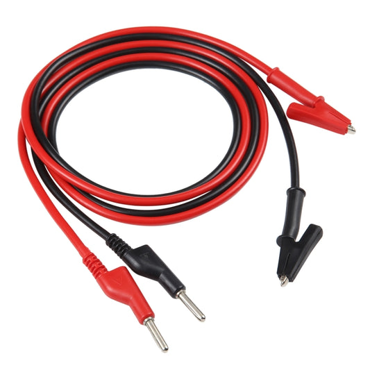 Thick Probe to Alligator Clip Test Lead Cable, Length: 1m