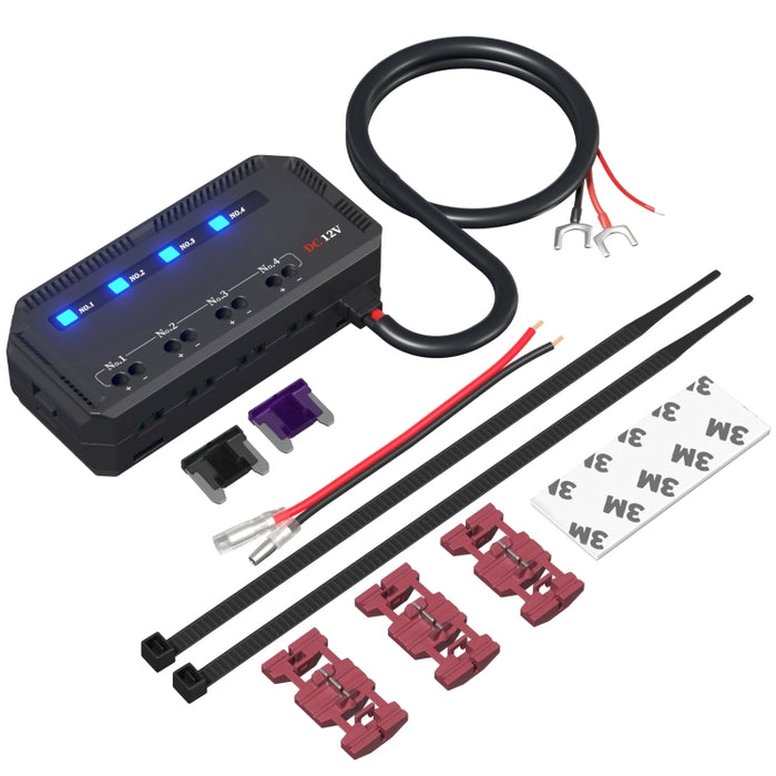 CS-1785A1 Motorcycle / Car Relay Quick Wiring Fuse Box, CS-1785A1 12V