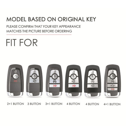For Ford F-150 5-button C073 Car Key Leather Protective Case, C073