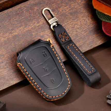 For Cadillac / CT5 / CT6 / XT6 4-button C086 Car Key Leather Protective Case, C086