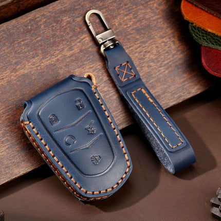 For Cadillac / CT5 / CT6 / XT6 5-button C087 Car Key Leather Protective Case, C087