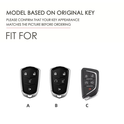 For Cadillac / CT5 / CT6 / XT6 C088 Car Key Leather Protective Case, C088