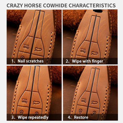 For Cadillac 4-button C090 Car Key Leather Protective Case, C090