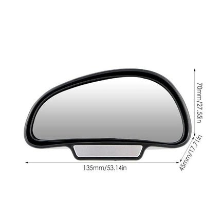 3R-091 Car Blind Spot Left Rear View Wide Angle Adjustable Mirror