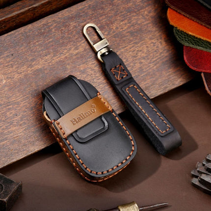 For Chevrolet 4-button Hallmo Car Cowhide Leather Key Protective Cover Key Case, C113