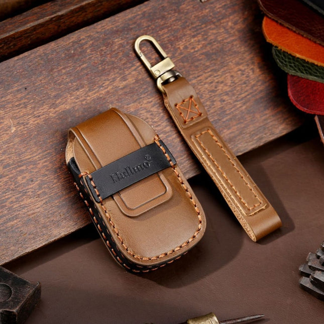 For Chevrolet 5-button Hallmo Car Cowhide Leather Key Protective Cover Key Case, C114