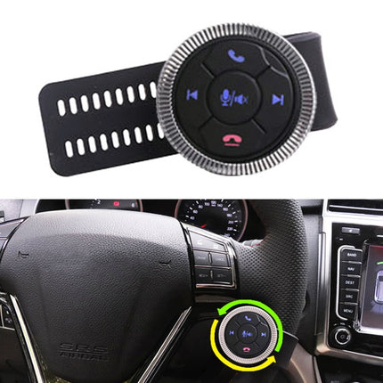 Universal Strap Shape Steering Wheel Remote Control Car Multimedia Wireless Button Remote Control