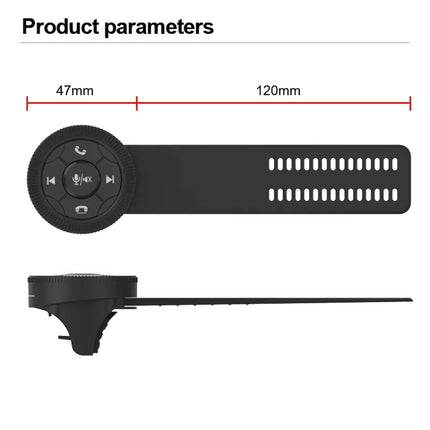 Universal Strap Shape Steering Wheel Remote Control Car Multimedia Wireless Button Remote Control