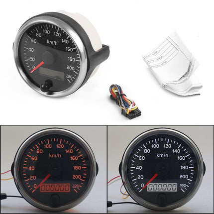 Car Modified 85mm 2 in 1 LCD Instrument Speedometer + Odometer, Speedometer + Odometer