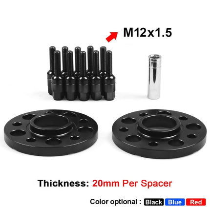 For Mercedes-Benz 20mm Car Modified Wheel Hub Flange Center Wheel Spacer with M12x1.5 Screws, 20mm