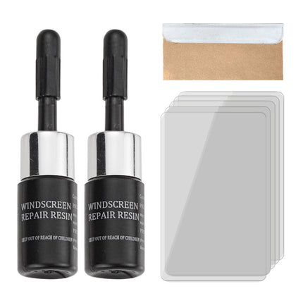 2 in 1 3ml Paintless Dent Removal Car Window Windshield Repair Fluid with Tool, 2 in 1 Repair Fluid (White), 2 in 1 Repair Fluid (Black)
