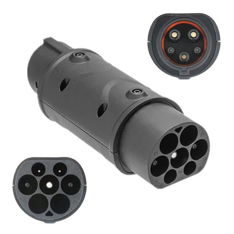 SAE J1772 New Energy Vehicle Charging Gun Type 2 to Type 1 Adapter