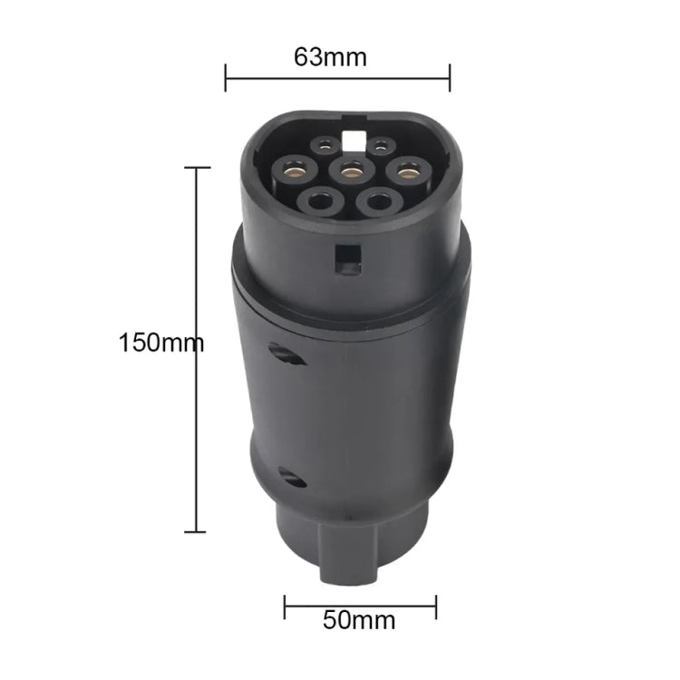 SAE J1772 New Energy Vehicle Charging Gun Type 1 to Type 2 Adapter