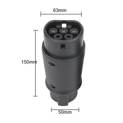 SAE J1772 New Energy Vehicle Charging Gun Type 1 to Type 2 Adapter