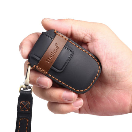 For Kia C133 4-button Hallmo Car Cowhide Leather Key Protective Cover Key Case, C133