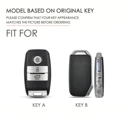For Kia Sportage R / K5 / K4 / K2 / KX3 Hallmo B Style Car Cowhide Leather Key Protective Cover Key Case, C135