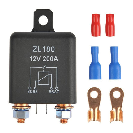 12V 200A Car Start Relay with Accessories, 12V