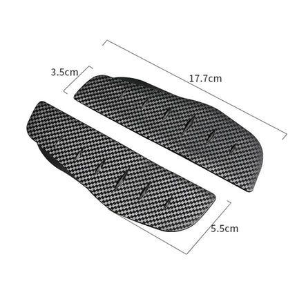 Car Rear View Mirror Rain Eyebrow Cover Catering Mirror PVC Carbon Fiber Pattern Rain Shield