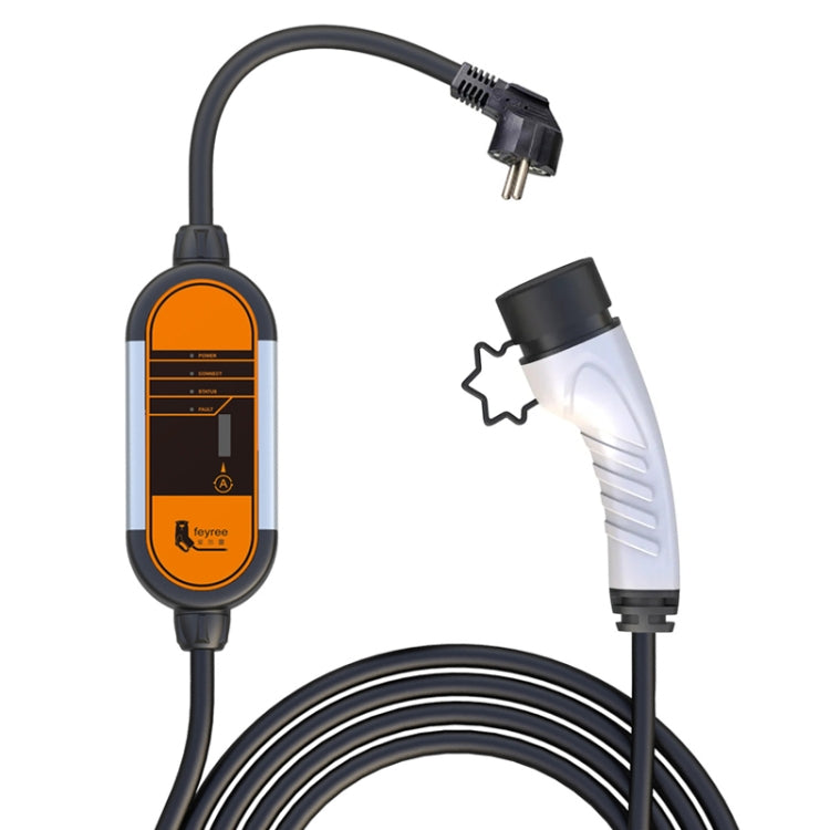 Feyree Portable Adjustable Current Aluminum Alloy New Energy Vehicle Type 2 Charger, Plug: Type 2, Plug: Type 2