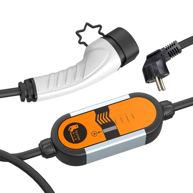 Feyree Portable Adjustable Current Aluminum Alloy New Energy Vehicle Type 2 Charger, Plug: Type 2, Plug: Type 2