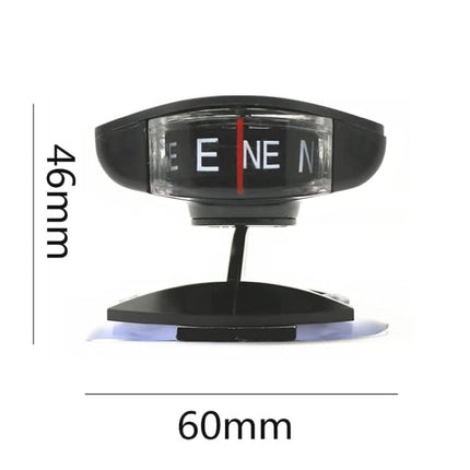 LC35 Vehicle Compass Car Ornament with Suction Cup & Sticker, LC35